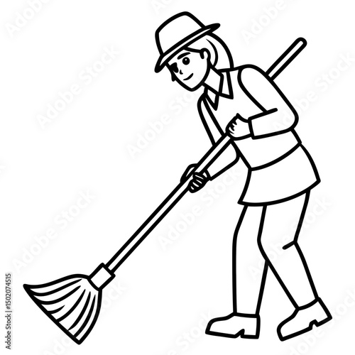 Minimal Sweeper Vector on White