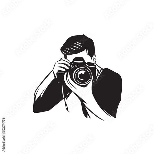 Camera or photography icon isolated on white background