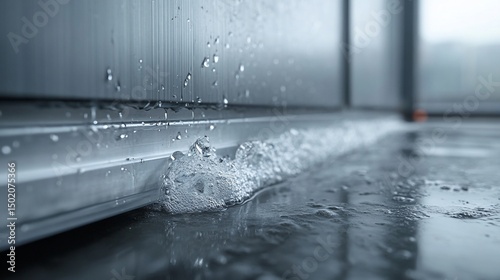 Water intrusion leading to accumulation and potential damage to indoor space