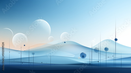 abstract background with waves