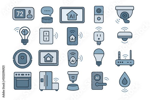 Smart home devices showcase innovation in home automation technology and connectivity for efficient living in modern households