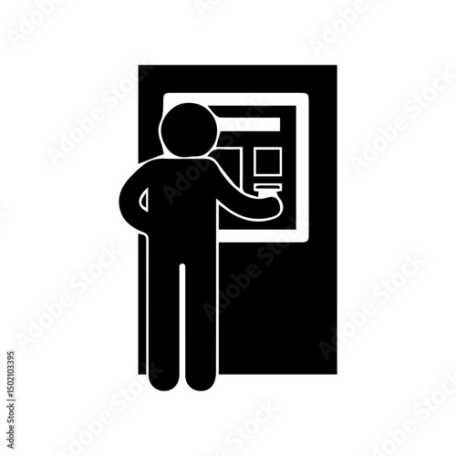 machine atm glyph icon