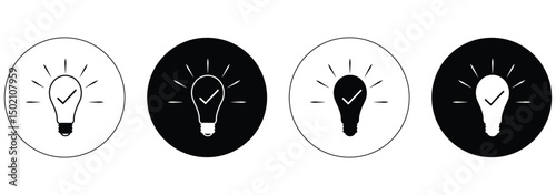 light bulb icon. It features the classic bulb shape with a rounded top and a narrower base. 