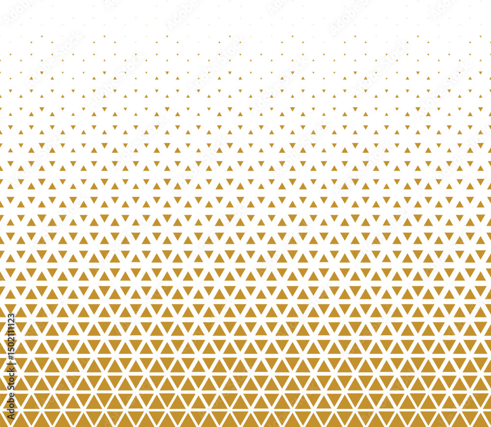 Geometric gold seamless pattern background.