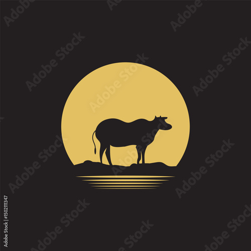 Cow Logo Template vector icon