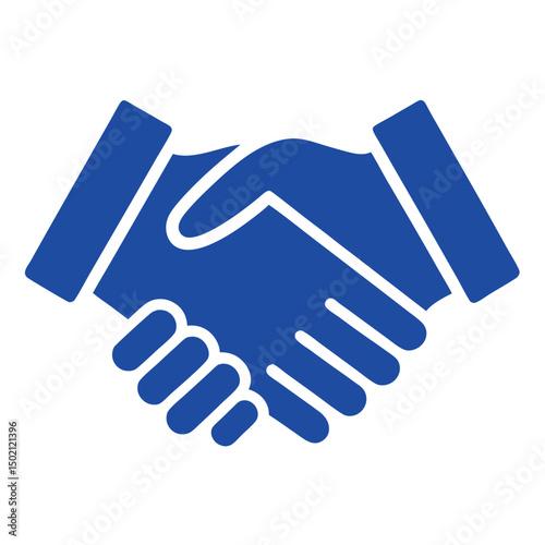 handshake icon vector illustration on white background