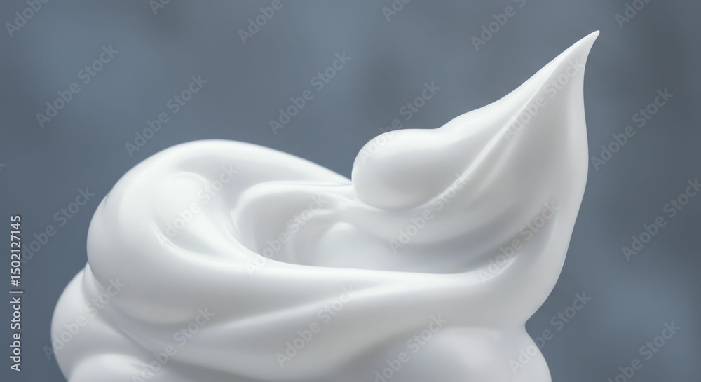 Obraz premium White Cream Swirl Texture