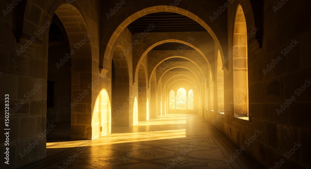 Obraz premium Stone Archway Sunlight