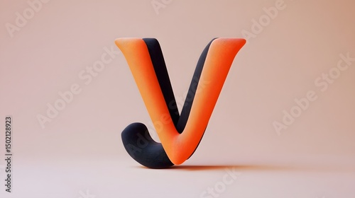A minimalist design featuring the letters J and V artistically intertwined