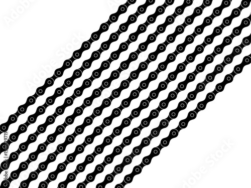 Motorcycle Chain Motifs Pattern, can use for Decoration, Ornate, Background, Wallpaper, Cover, Textile, Carpet, Wrapping, Print, ect. Vector Illustration