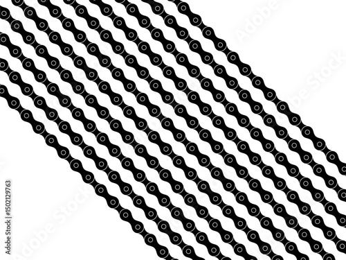 Motorcycle Chain Motifs Pattern, can use for Decoration, Ornate, Background, Wallpaper, Cover, Textile, Carpet, Wrapping, Print, ect. Vector Illustration