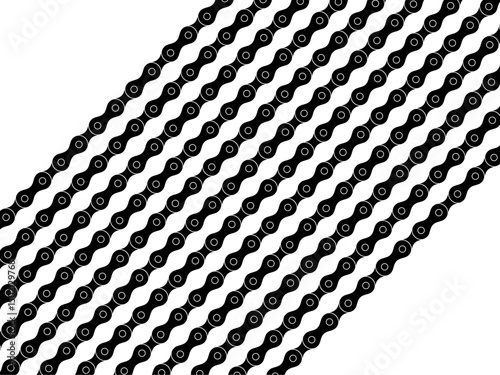 Motorcycle Chain Motifs Pattern, can use for Decoration, Ornate, Background, Wallpaper, Cover, Textile, Carpet, Wrapping, Print, ect. Vector Illustration