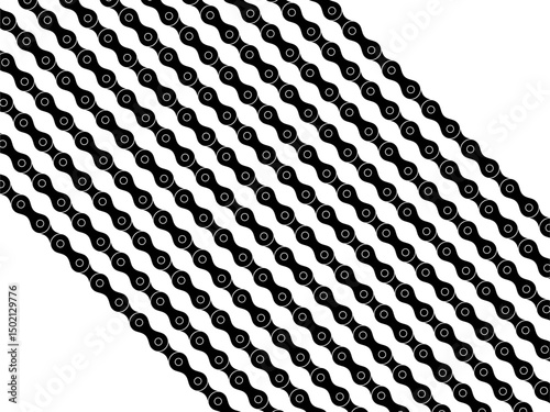 Motorcycle Chain Motifs Pattern, can use for Decoration, Ornate, Background, Wallpaper, Cover, Textile, Carpet, Wrapping, Print, ect. Vector Illustration