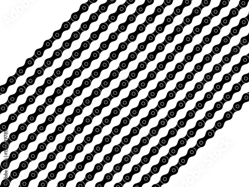 Motorcycle Chain Motifs Pattern, can use for Decoration, Ornate, Background, Wallpaper, Cover, Textile, Carpet, Wrapping, Print, ect. Vector Illustration