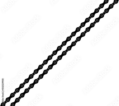 Motorcycle Chain Motifs Pattern, can use for Decoration, Ornate, Background, Wallpaper, Cover, Textile, Carpet, Wrapping, Print, ect. Vector Illustration