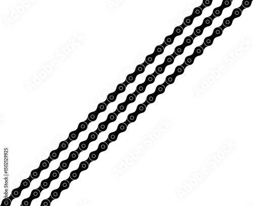 Motorcycle Chain Motifs Pattern, can use for Decoration, Ornate, Background, Wallpaper, Cover, Textile, Carpet, Wrapping, Print, ect. Vector Illustration