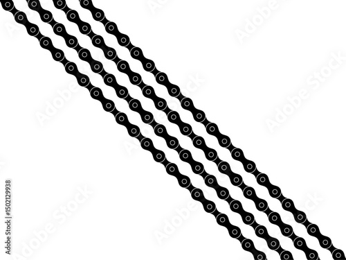 Motorcycle Chain Motifs Pattern, can use for Decoration, Ornate, Background, Wallpaper, Cover, Textile, Carpet, Wrapping, Print, ect. Vector Illustration