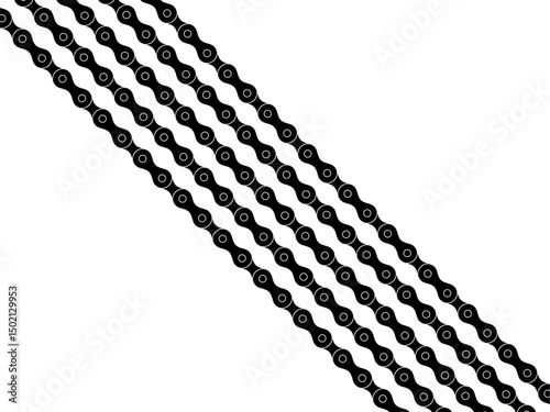 Motorcycle Chain Motifs Pattern, can use for Decoration, Ornate, Background, Wallpaper, Cover, Textile, Carpet, Wrapping, Print, ect. Vector Illustration