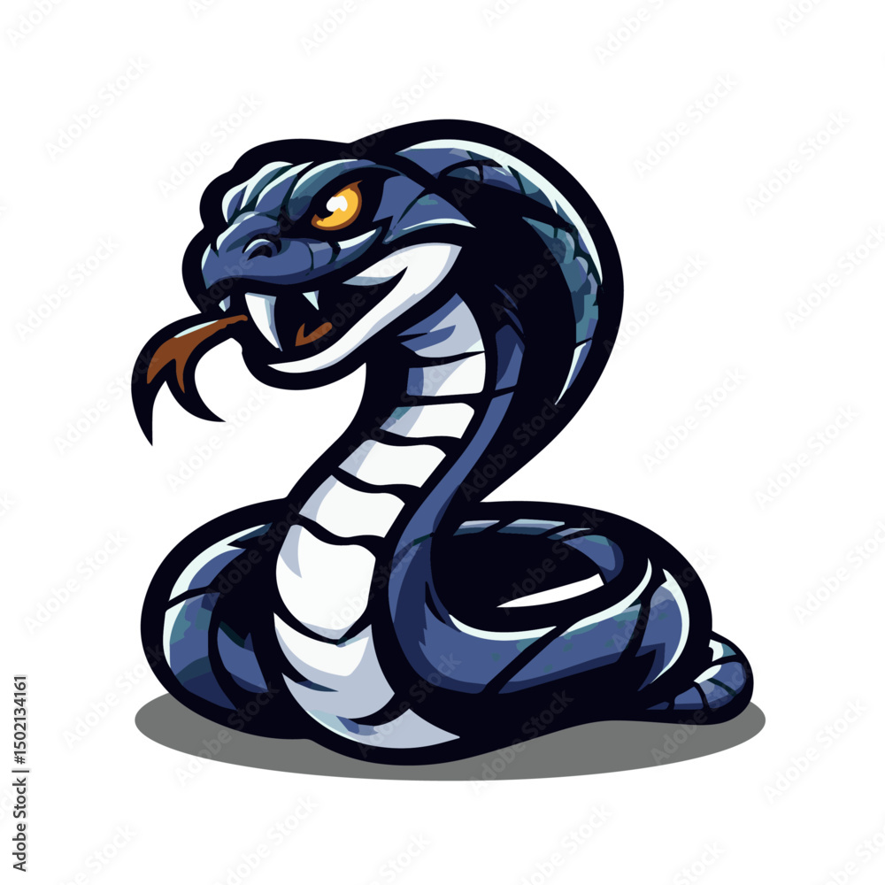 Fototapeta premium Viper snake mascot logo design