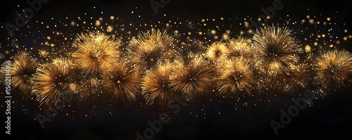 fireworks in the night sky