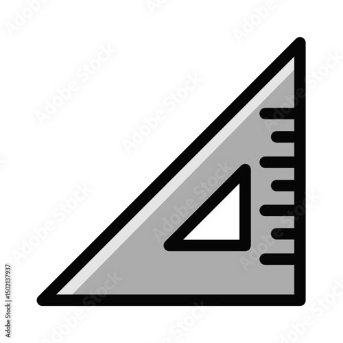 right angle ruler icon	