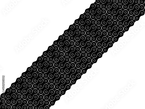 Motorcycle Chain Motifs Pattern, can use for Decoration, Ornate, Background, Wallpaper, Cover, Textile, Carpet, Wrapping, Print, ect. Vector Illustration