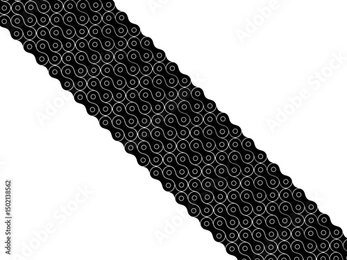 Motorcycle Chain Motifs Pattern, can use for Decoration, Ornate, Background, Wallpaper, Cover, Textile, Carpet, Wrapping, Print, ect. Vector Illustration