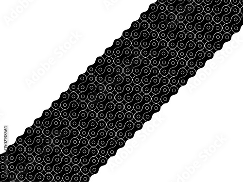 Motorcycle Chain Motifs Pattern, can use for Decoration, Ornate, Background, Wallpaper, Cover, Textile, Carpet, Wrapping, Print, ect. Vector Illustration