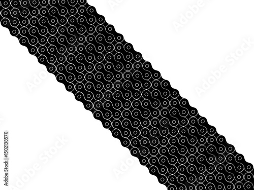 Motorcycle Chain Motifs Pattern, can use for Decoration, Ornate, Background, Wallpaper, Cover, Textile, Carpet, Wrapping, Print, ect. Vector Illustration
