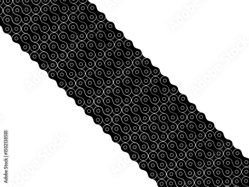 Motorcycle Chain Motifs Pattern, can use for Decoration, Ornate, Background, Wallpaper, Cover, Textile, Carpet, Wrapping, Print, ect. Vector Illustration