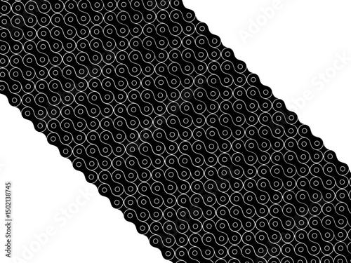 Motorcycle Chain Motifs Pattern, can use for Decoration, Ornate, Background, Wallpaper, Cover, Textile, Carpet, Wrapping, Print, ect. Vector Illustration