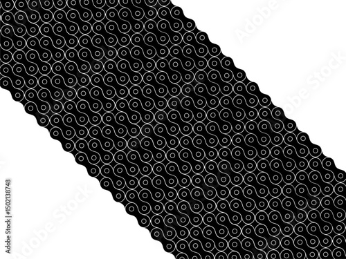 Motorcycle Chain Motifs Pattern, can use for Decoration, Ornate, Background, Wallpaper, Cover, Textile, Carpet, Wrapping, Print, ect. Vector Illustration