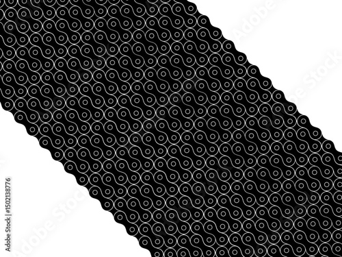 Motorcycle Chain Motifs Pattern, can use for Decoration, Ornate, Background, Wallpaper, Cover, Textile, Carpet, Wrapping, Print, ect. Vector Illustration