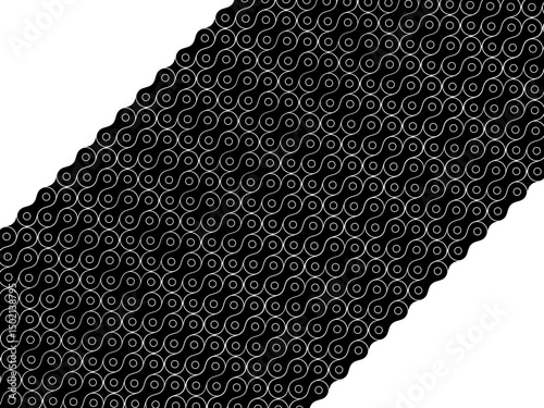 Motorcycle Chain Motifs Pattern, can use for Decoration, Ornate, Background, Wallpaper, Cover, Textile, Carpet, Wrapping, Print, ect. Vector Illustration