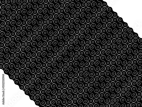 Motorcycle Chain Motifs Pattern, can use for Decoration, Ornate, Background, Wallpaper, Cover, Textile, Carpet, Wrapping, Print, ect. Vector Illustration