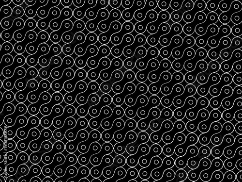 Motorcycle Chain Motifs Pattern, can use for Decoration, Ornate, Background, Wallpaper, Cover, Textile, Carpet, Wrapping, Print, ect. Vector Illustration