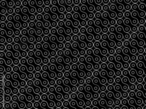 Motorcycle Chain Motifs Pattern, can use for Decoration, Ornate, Background, Wallpaper, Cover, Textile, Carpet, Wrapping, Print, ect. Vector Illustration