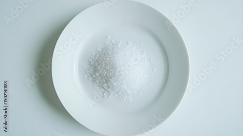 White Granules on a Plate