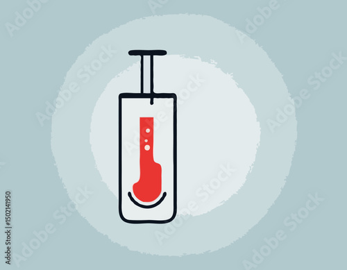 Platelet rich plasma blood test tube icon