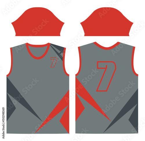 vector illustration of a red shirt