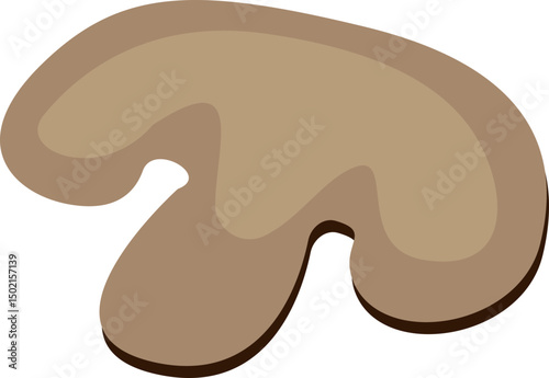 Single Mushroom Slice