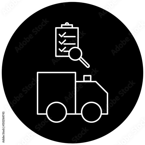 ambulance inspection icon design