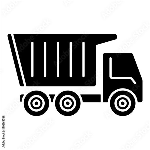 Dump Truck  Icon Element For Design
