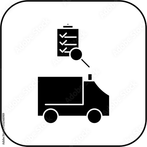 ambulance inspection icon design
