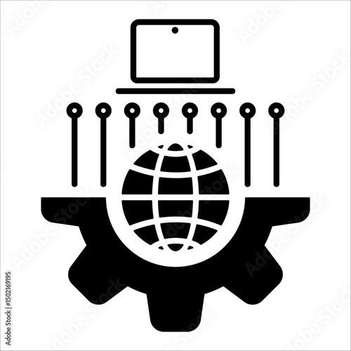 Digital Transformation  Icon Element For Design