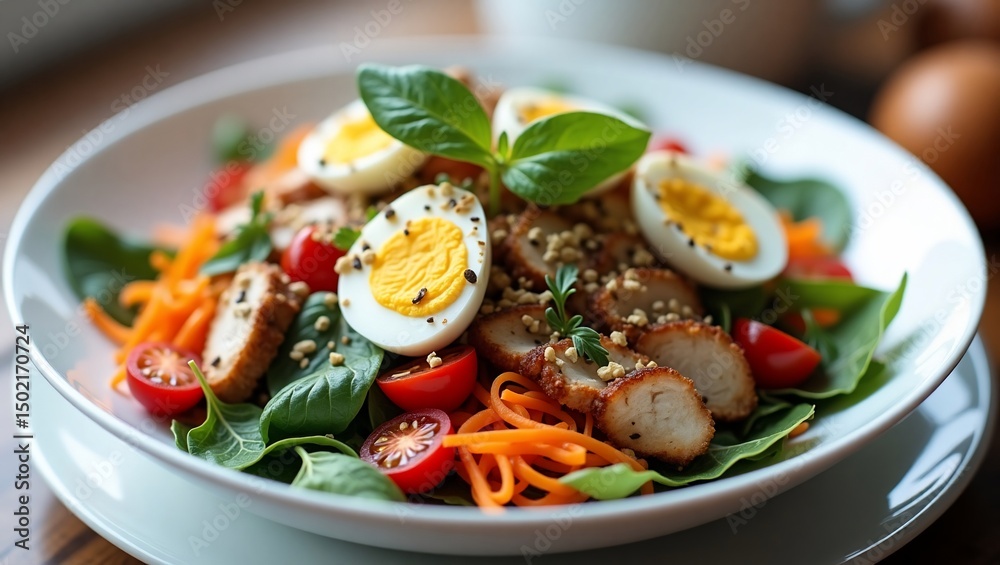 Healthy Chicken Salad with Egg. Healthy Chicken Salad with Egg.