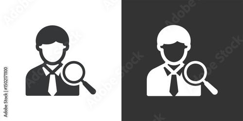 Human Resources icon. Solid glyph series icon