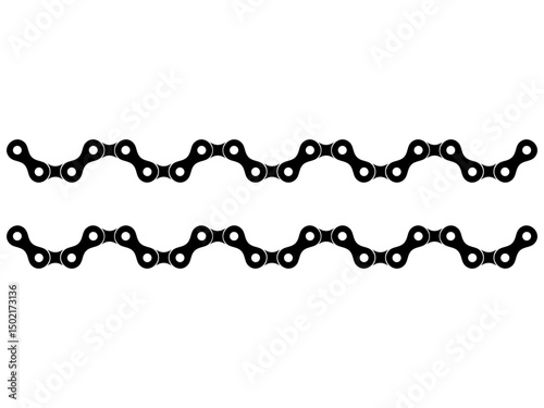Motorcycle Chain Motifs Pattern, can use for Decoration, Ornate, Background, Wallpaper, Cover, Textile, Carpet, Wrapping, Print, ect. Vector Illustration