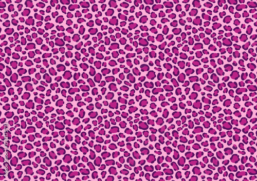 ベクター　ヒョウ柄　レオパード　ピンク系