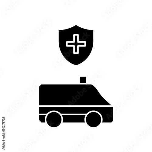 protected ambulance icon design